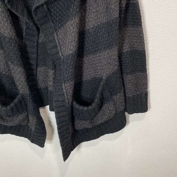 Vince Alpaca Wool Sweater cardigan gray open front - Picture 2 of 6